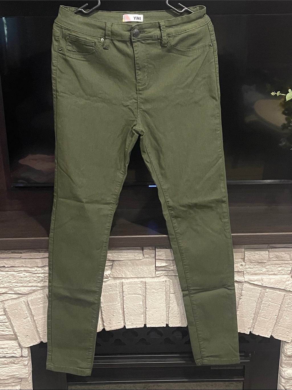 Ymi Olive Green Skinny Jeans With Lots Of Stretch Size Extra Large
